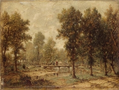 Landscape with a Bridge by Théodore Rousseau