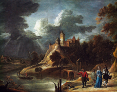 Landscape with a Castle by David Teniers the Younger