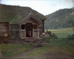 Landscape with a Farmhouse by Philip Barlag