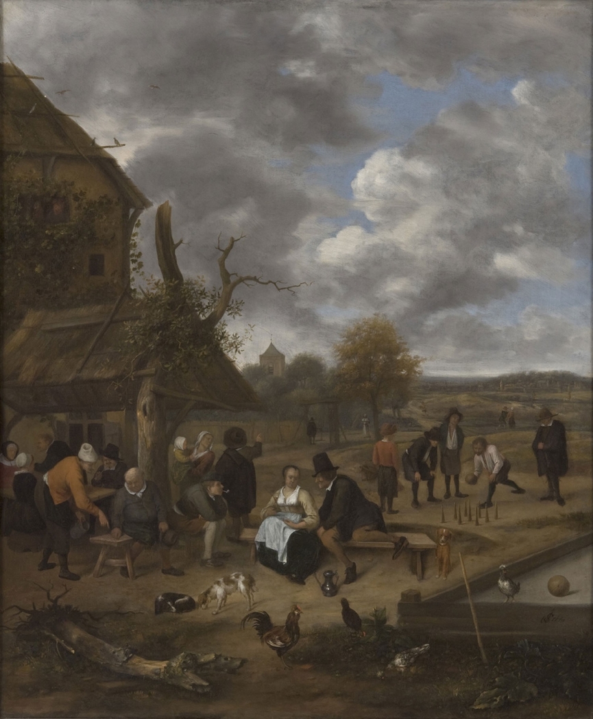 Landscape with an Inn and Skittles