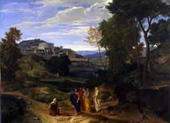 Landscape with Christ and the Woman of Canaan by Jean François Millet II
