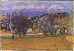 Landscape with Mountain by Pierre Bonnard