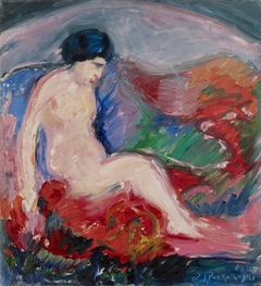 Landscape with nude by Jalmari Ruokokoski