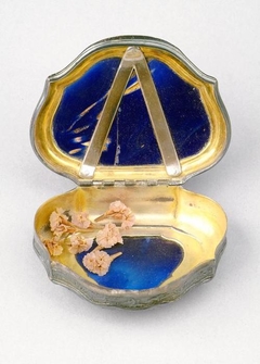 Lapis Lazuli and Gold Plated Silver Patch Box - William Hogarth - ABDAG000134