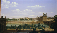 Le Jardin et le palais des Tuileries, vus du quai d'Orsay