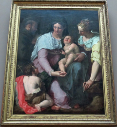 Madonna and Child adored by Sts. John the Baptist, Francis of Assisi and Catherine of Alexandria by Peter Candid