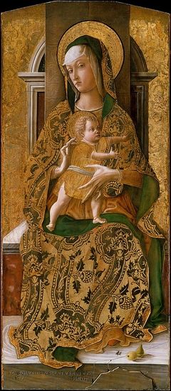 Madonna and Child Enthroned by Carlo Crivelli