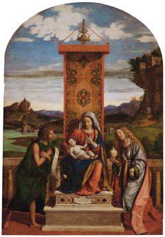 Madonna and Child with St. John the Baptist and St. Mary Magdalene by Cima da Conegliano