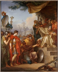 Manlius Torquatus condemns his son to death by Jean-Simon Berthélemy