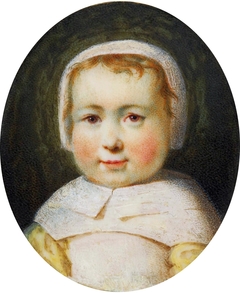 Miniature of Pelagia Potocka (1775-1846) as a child. by Anonymous