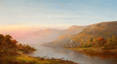 Mountain River Scene (Autumn on the Hudson) by Charles Wilson Knapp