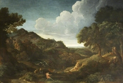 Mountainous Landscape with, possibly, Eurydice
