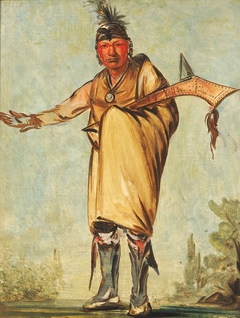 Náw-káw, Wood, Former Chief of the Tribe by George Catlin