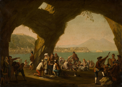 Neapolitan Peasants at Leisure by Pietro Fabris