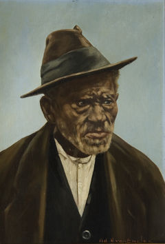 Negro com chapéu by Adrien Henri Vital van Emelen