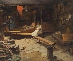 On a mountain hut by François-Auguste Biard