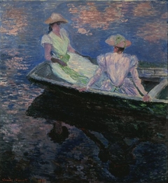On the Boat by Claude Monet