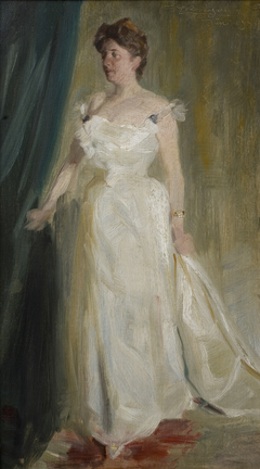 Portræt af lensgrevinde Lillie Suzanne Raben-Levetzau by Peder Severin Krøyer