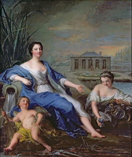 Portrait de mademoiselle de Clermont aux Eaux minérales de Chantilly