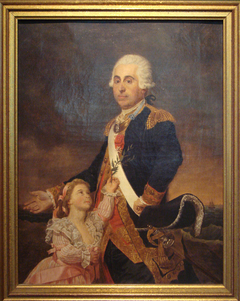 Portrait du marquis de Rossel et de sa fille by Auguste-Louis de Rossel de Cercy