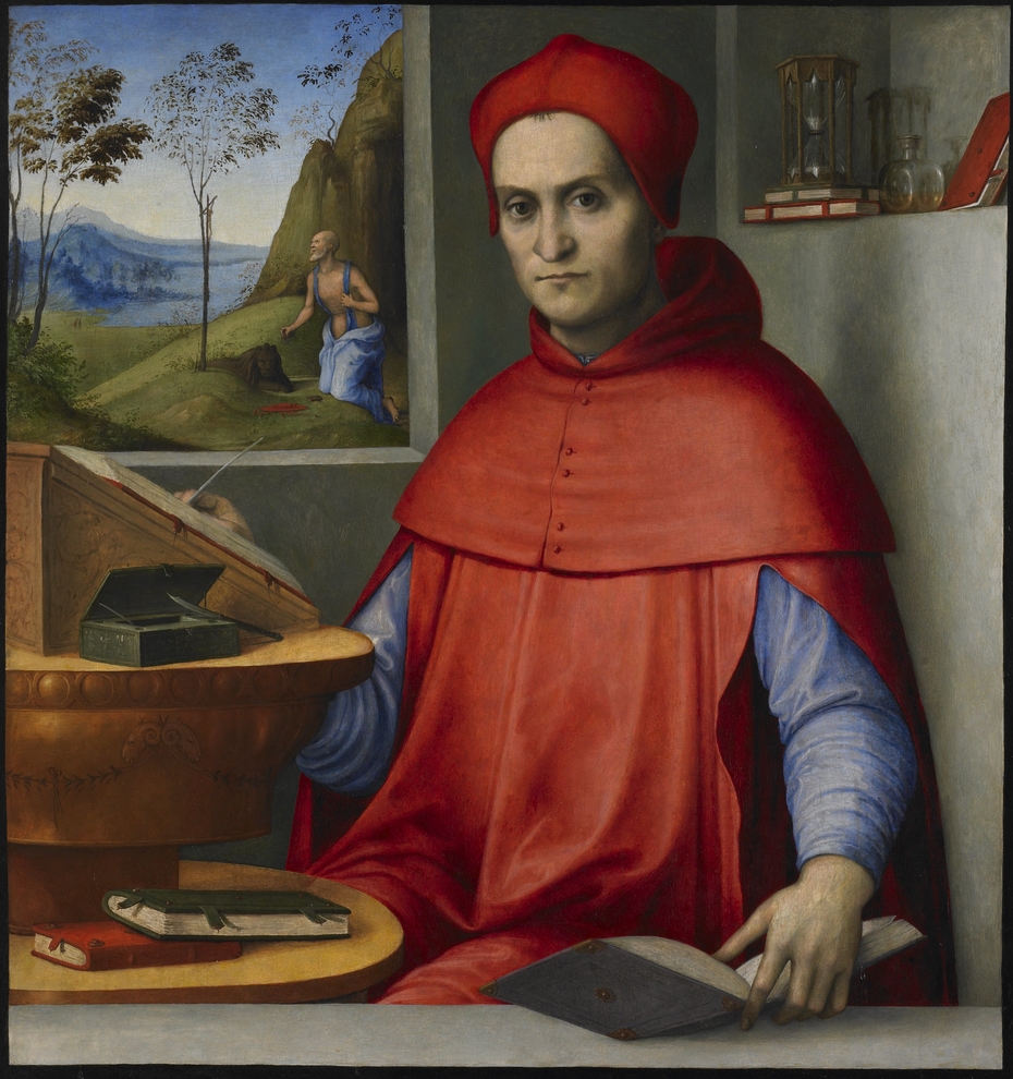Portrait of a Cardinal in his Study