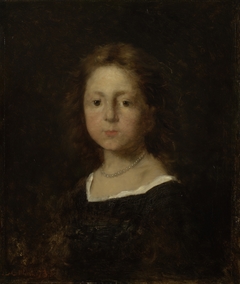 Portrait of a girl by Louis Mettling