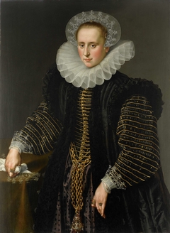 Portrait of a Woman, probably Maria Schuurman by Unknown Artist