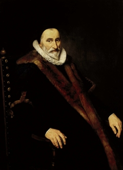 Portrait of Cornelis Pietersz Hooft by Cornelis van der Voort