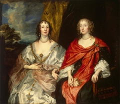 Portrait of Ladies-in-Waiting to Queen Henrietta Maria: Anne Killigrew, Mrs George Kirke and Charlotte, Lady Strange (countess of Derby ?) by Anthony van Dyck