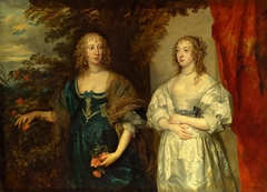 Portrait of Lady Dobbins and Countess Portland by Anthony van Dyck