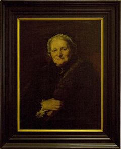 Portrait of museum benefactress C.M. van der Goot-Mabé Grevingh