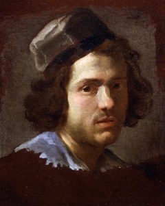 Portrait of Nicolas Poussin by Gian Lorenzo Bernini