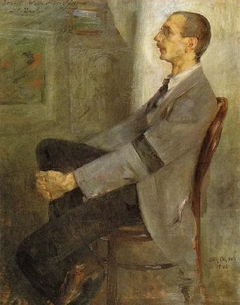 Porträt des Malers Walter Leistikow by Lovis Corinth