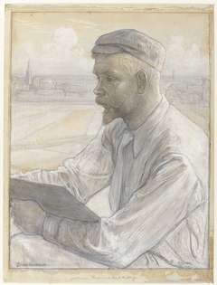 Portret van de kunstschilder Ferdinand Hart Nibbrig by Johan Henri Gustaaf Cohen Gosschalk