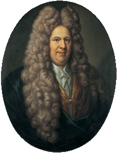 Portret van Paulus Voet van Winssen (1651-1720) by Martinus de la Court