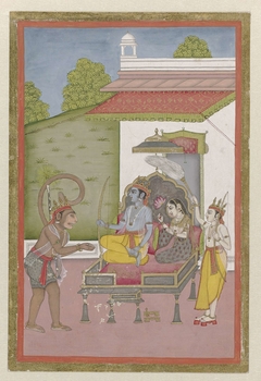 Rama, Sita en Hanuman by Unknown Artist