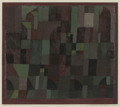 Red/Green Architecture (yellow/violet gradation) by Paul Klee