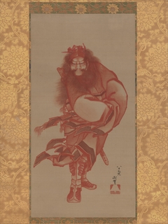 Red Shōki, the Demon Queller by Katsushika Hokusai