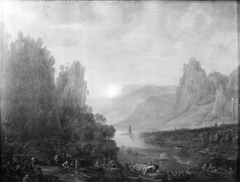 Rhine Landscape by Bingen by Herman Saftleven