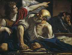 Saint Peter freed by an Angel by Guercino