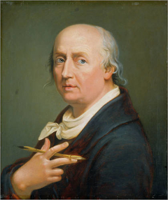 Self portrait of Johann Heinrich Wilhelm Tischbein (1751-1829) by Johann Heinrich Wilhelm Tischbein