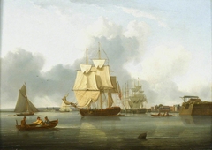 Shipping on the Thames off Deptford by William Anderson