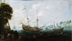 Ships off the Coast by Cornelis Claesz van Wieringen