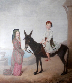 Sir Bruce Chichester, 2nd Bt Chichester of Arlington (1842-1881), and his Sister, Caroline, later Lady Clay (1839 -1873), as children by John Edgar Williams