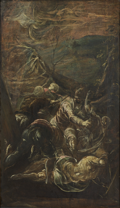 Sketch for a Battle Scene: Tancred and Clorinda by Domenico Tintoretto