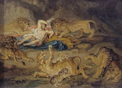 Sketch for ‘Daniel in the Lion’s Den’ by James Ward