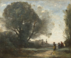 Souvenir of Terracina by Jean-Baptiste-Camille Corot