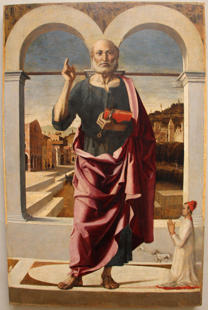 St Peter Blessing and Donor