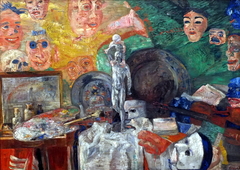 Still Life in the Studio by James Ensor