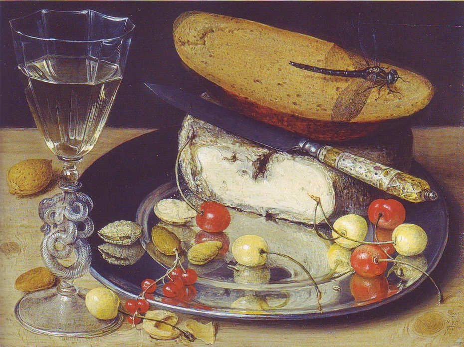 Still Life with Cheese and Cherries